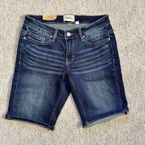 Buckle BKE Payton Shorts Womens 25 Distressed 10" Inseam‎ Denim Jean Curvy Mid